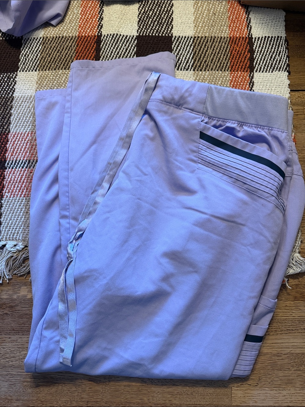 Grey's Anatomy Lavender Drawstring Scrub Pants